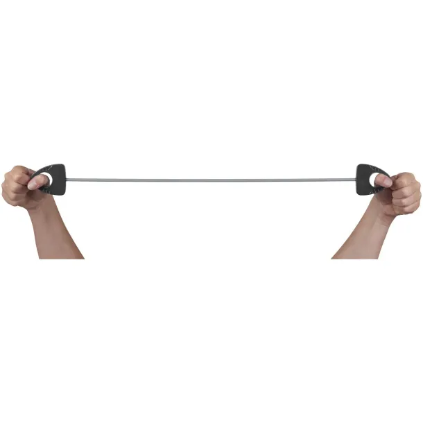 Dolphin elastic fitness band with handle - Bullet Solid black