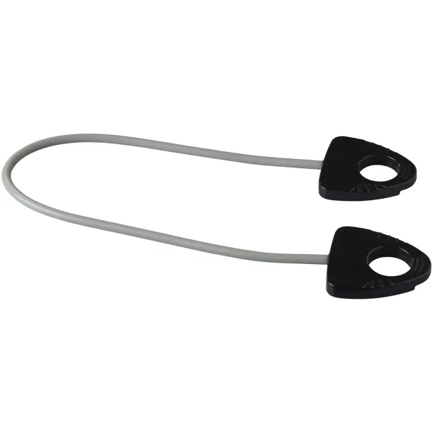 Dolphin elastic fitness band with handle - Bullet Solid black