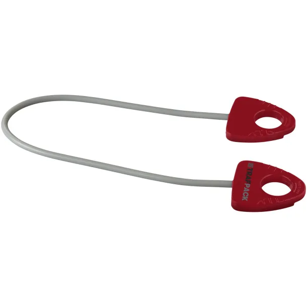 Dolphin elastic fitness band with handle - Bullet Red
