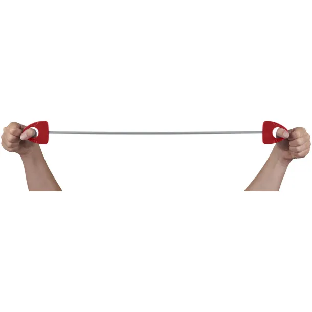 Dolphin elastic fitness band with handle - Bullet Red