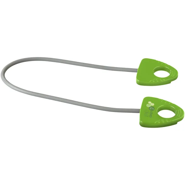 Dolphin elastic fitness band with handle - Bullet Lime