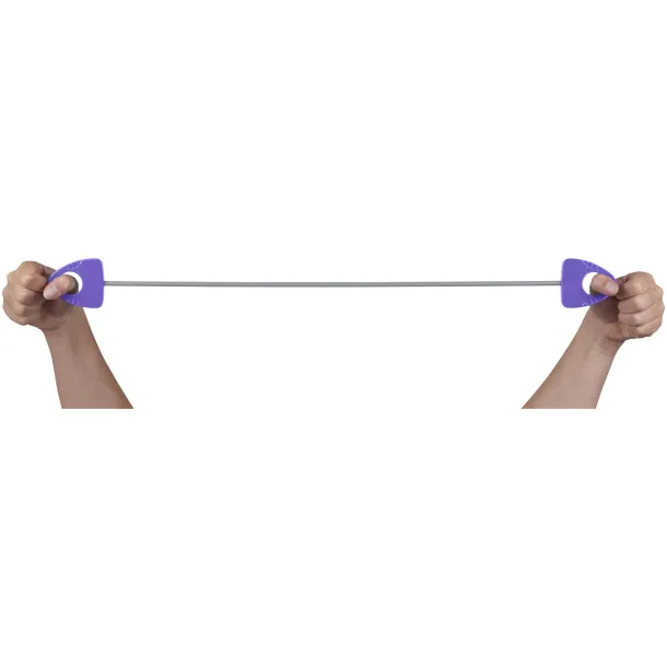 Dolphin elastic fitness band with handle - Bullet Purple