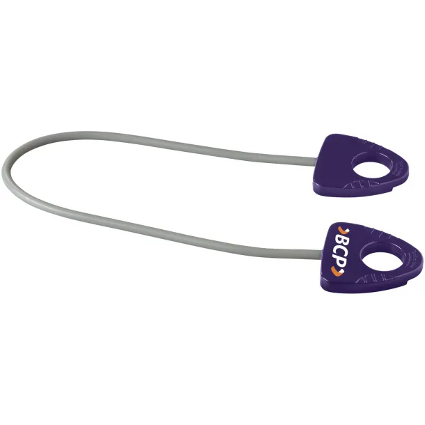 Dolphin elastic fitness band with handle - Bullet Purple