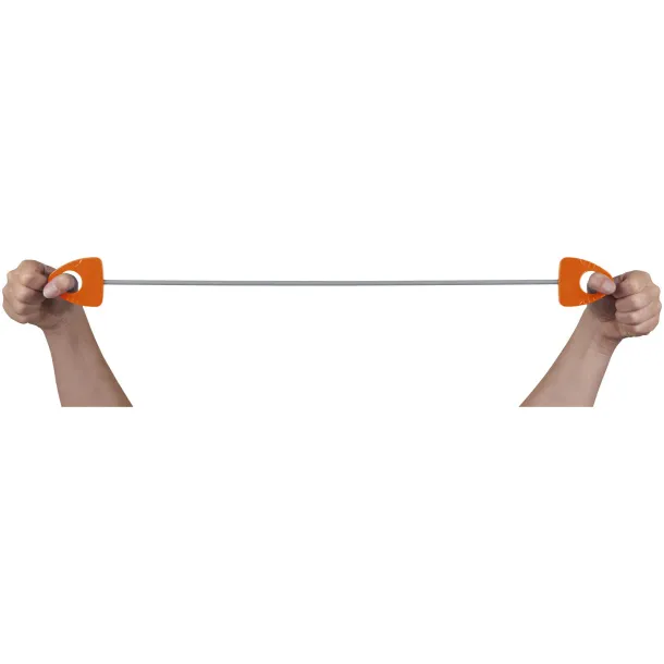 Dolphin elastic fitness band with handle - Bullet Orange