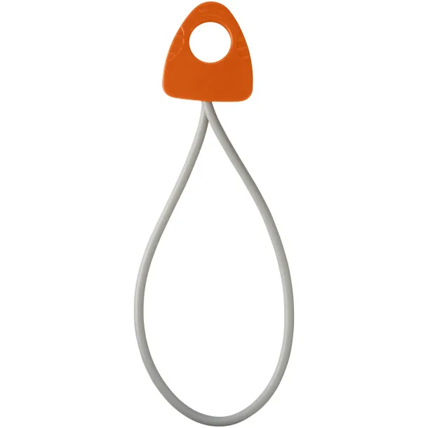 Dolphin elastic fitness band with handle - Bullet Orange