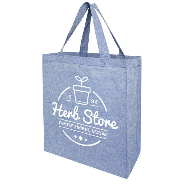 Pheebs 150 g/m² recycled tote bag - Unbranded Heather blue