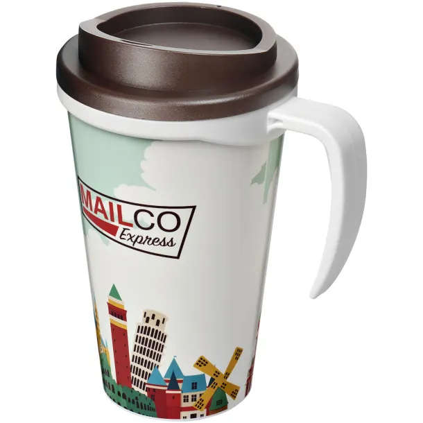 Brite-Americano® grande 350 ml insulated mug White Brown