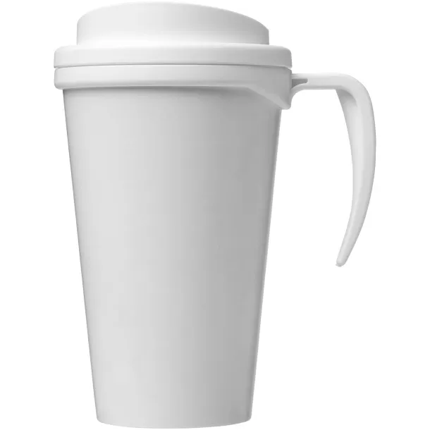 Brite-Americano® grande 350 ml insulated mug - Unbranded White