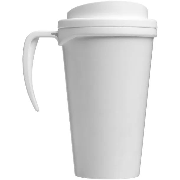 Brite-Americano® grande 350 ml insulated mug - Unbranded White