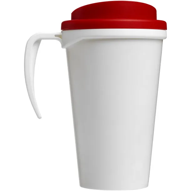 Brite-Americano® grande 350 ml insulated mug - Unbranded White Red