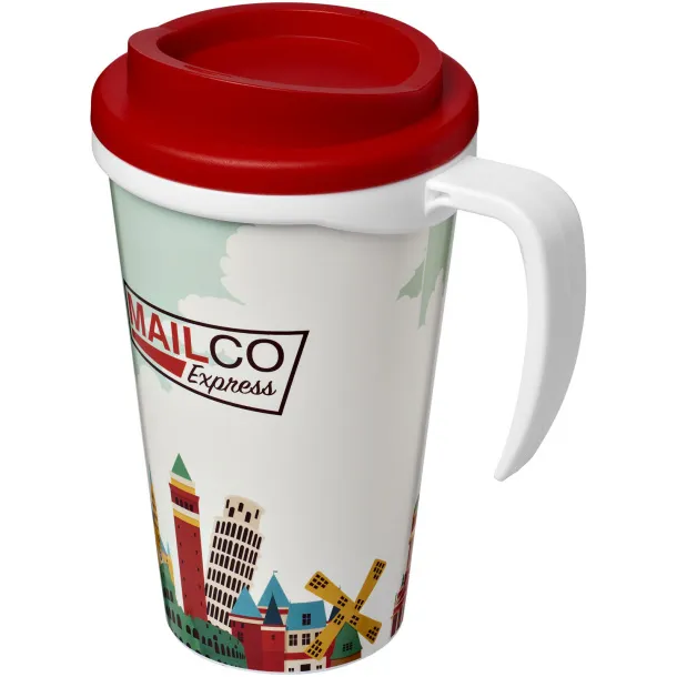 Brite-Americano® grande 350 ml insulated mug White Red