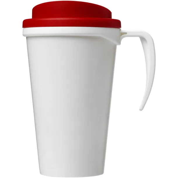 Brite-Americano® grande 350 ml insulated mug - Unbranded White Red