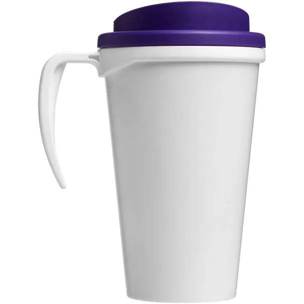 Brite-Americano® grande 350 ml insulated mug - Unbranded White Purple