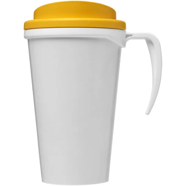 Brite-Americano® grande 350 ml insulated mug - Unbranded White Yellow