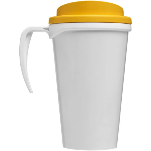 Brite-Americano® grande 350 ml insulated mug - Unbranded White Yellow