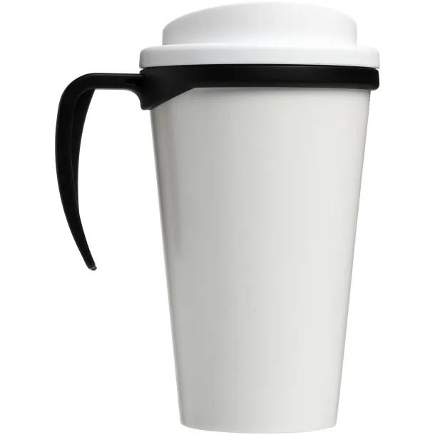 Brite-Americano® grande 350 ml insulated mug Solid black White