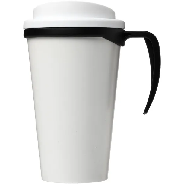 Brite-Americano® grande 350 ml insulated mug Solid black White