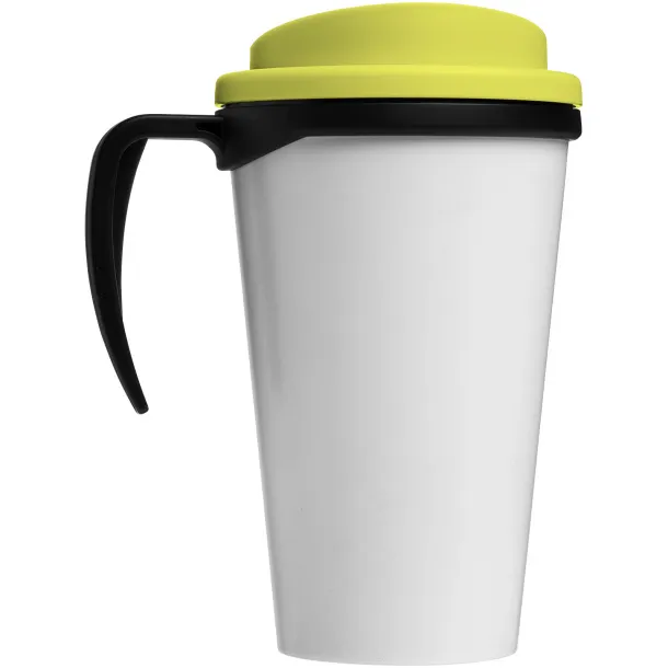 Brite-Americano® grande 350 ml insulated mug Solid black Lime