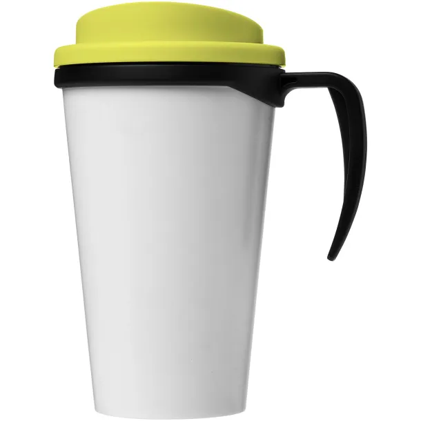 Brite-Americano® grande 350 ml insulated mug Solid black Lime