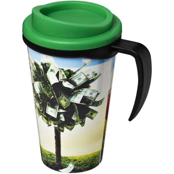 Brite-Americano® grande 350 ml insulated mug Solid black Green