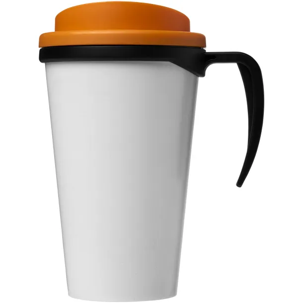 Brite-Americano® grande 350 ml insulated mug Solid black Orange