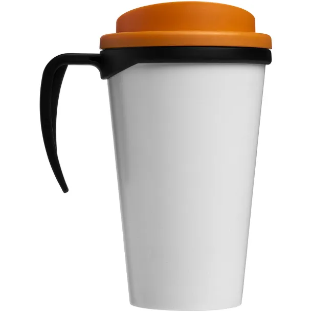 Brite-Americano® grande 350 ml insulated mug Solid black Orange