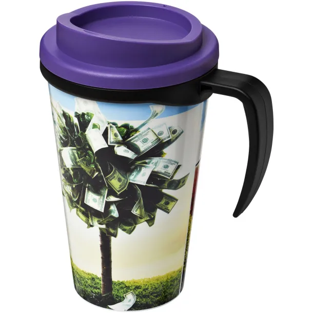 Brite-Americano® grande 350 ml insulated mug Solid black Purple