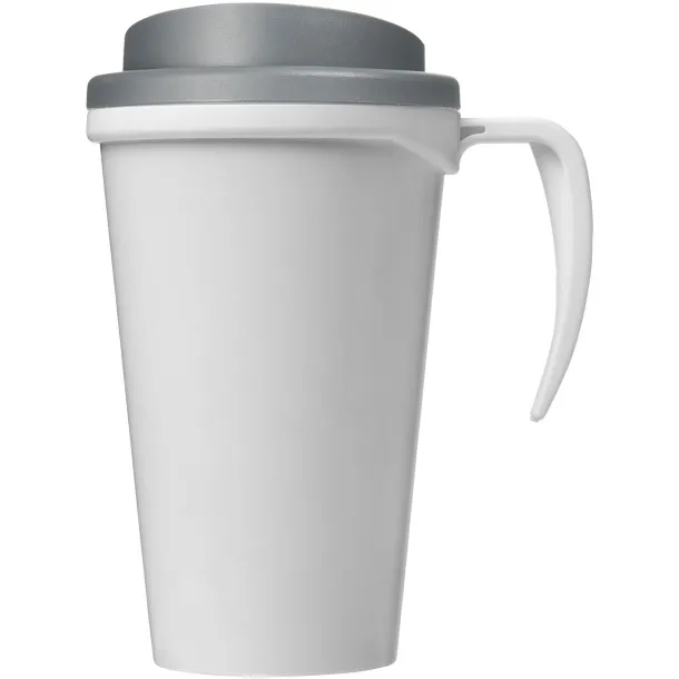 Brite-Americano® grande 350 ml insulated mug - Unbranded White Grey