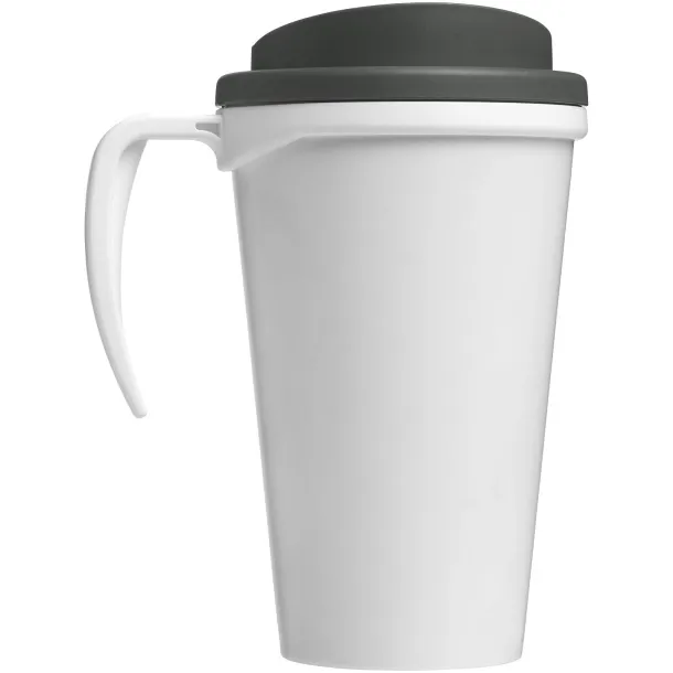 Brite-Americano® grande 350 ml insulated mug - Unbranded White Grey