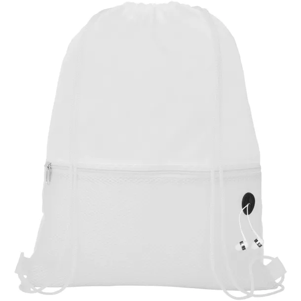 Oriole mesh drawstring backpack - Unbranded White