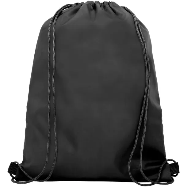 Oriole mesh drawstring backpack Solid black