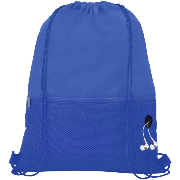 Oriole mesh drawstring backpack Royal blue