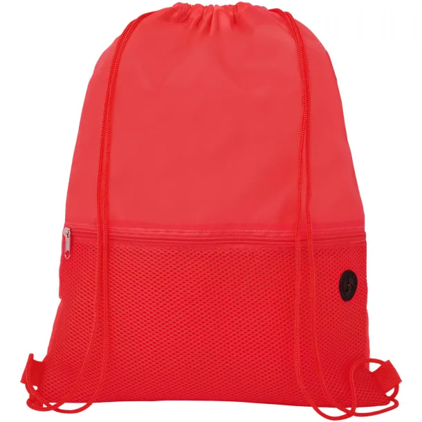 Oriole mesh drawstring backpack Red