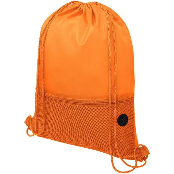 Oriole mesh drawstring backpack Orange