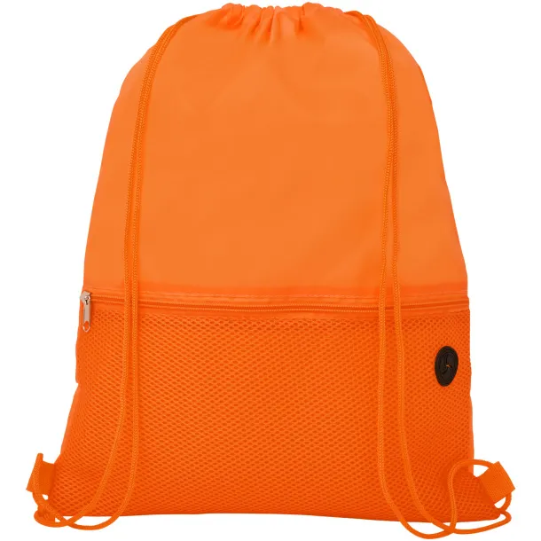 Oriole mesh drawstring backpack Orange