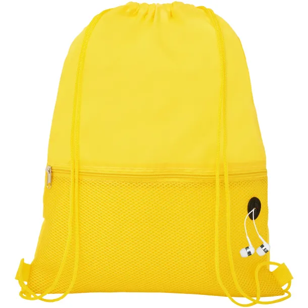 Oriole mesh drawstring backpack - Unbranded Yellow