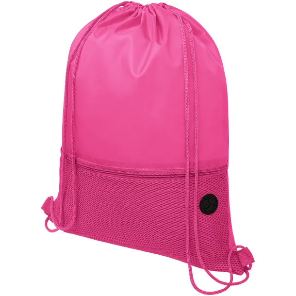 Oriole mesh drawstring backpack Magenta