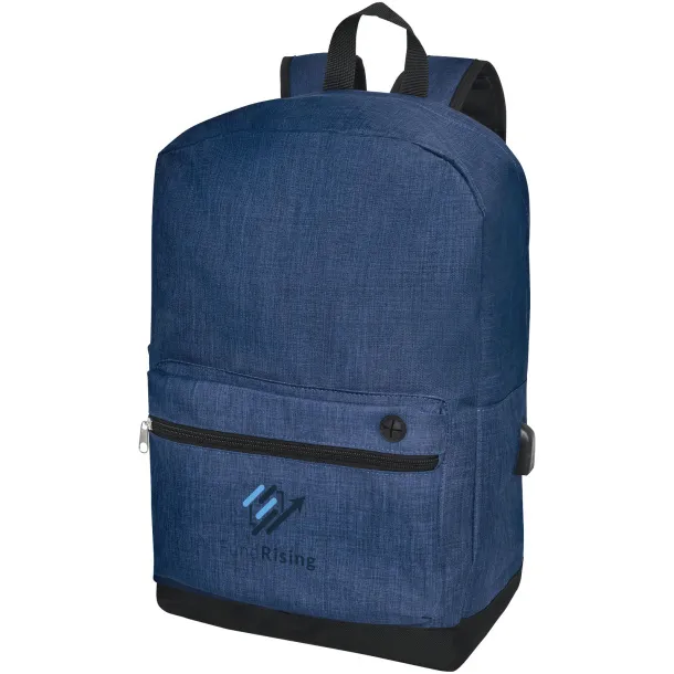 Hoss 15.6" business laptop backpack Navy Blue