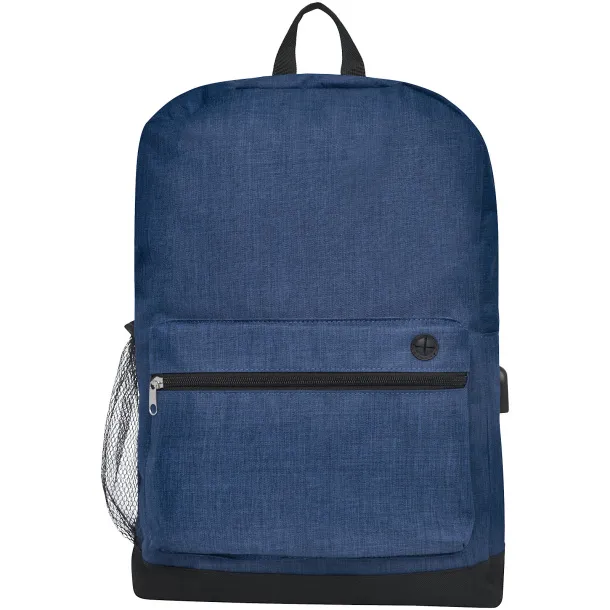 Hoss 15.6" business laptop backpack Navy Blue