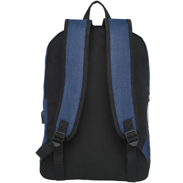 Hoss 15.6" business laptop backpack Navy Blue