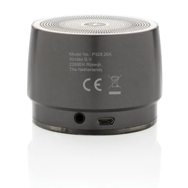  Swiss peak 5W wireless bass speaker - Swiss Peak Grey Grey