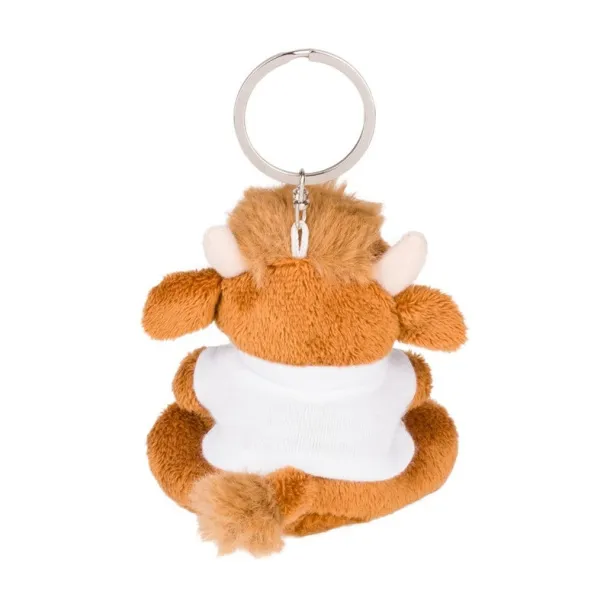 Vincent Plush wisent, keyring brown