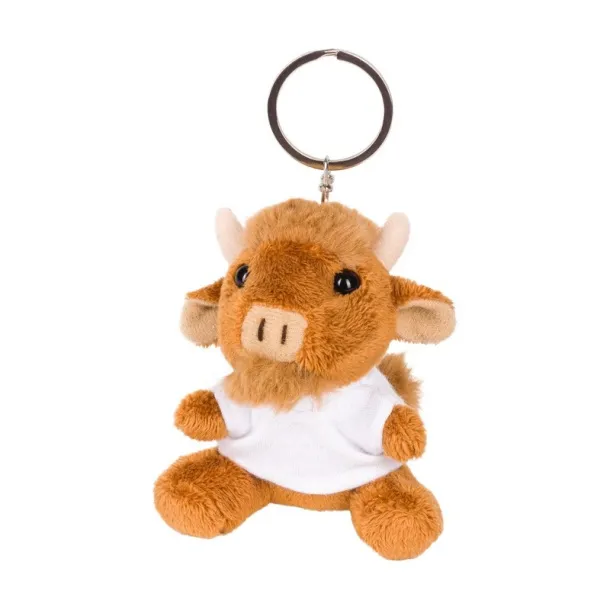 Vincent Plush wisent, keyring brown