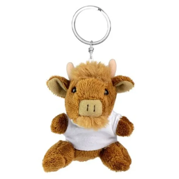 Vincent Plush wisent, keyring brown