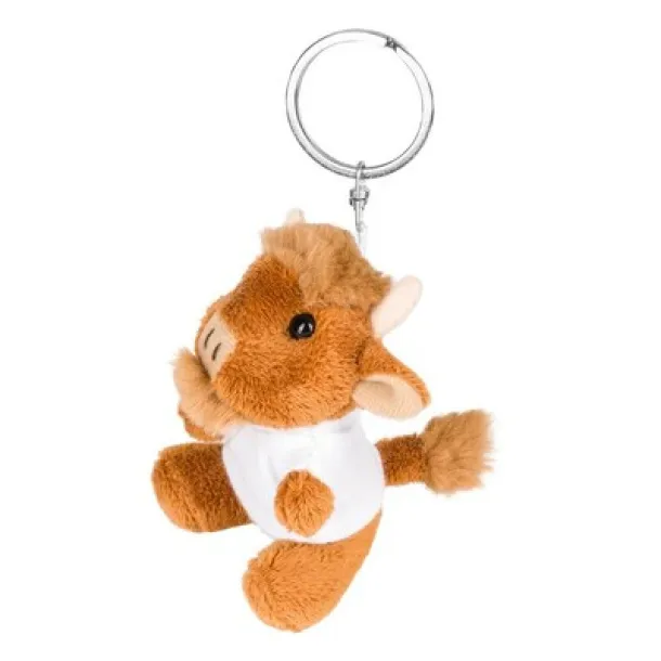 Vincent Plush wisent, keyring brown