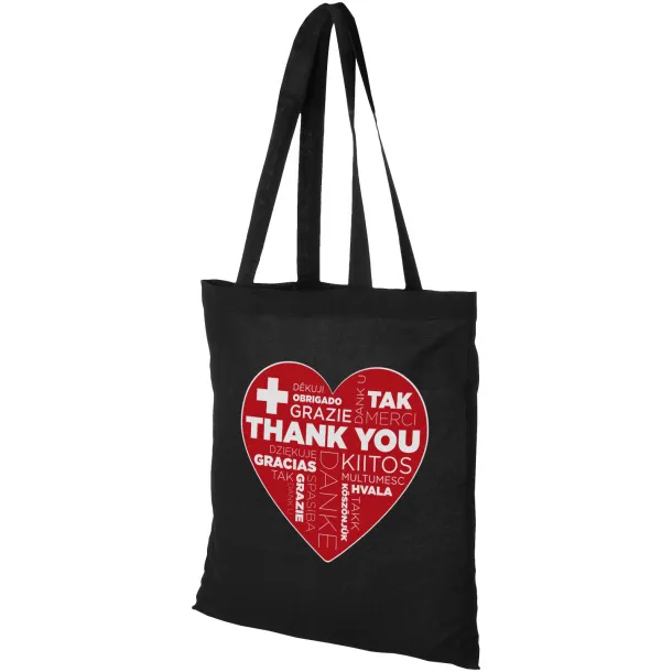 Peru 180 g/m² cotton tote bag Crna