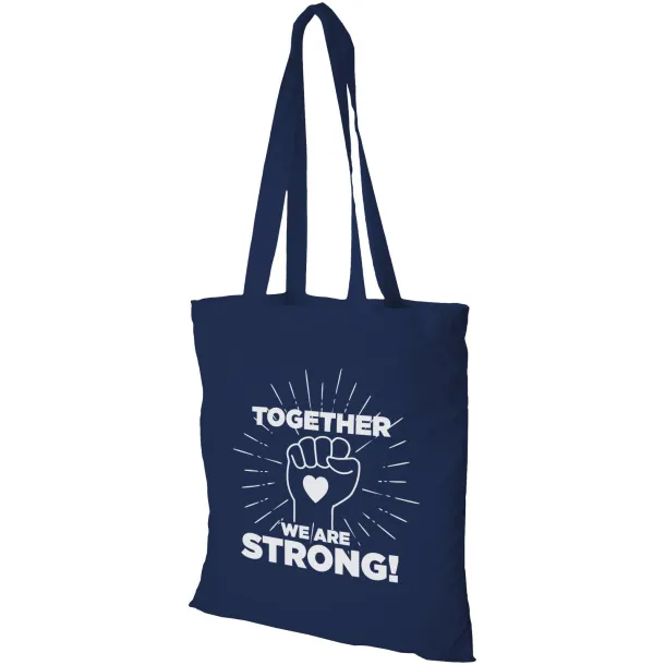 Peru 180 g/m² cotton tote bag Navy Blue