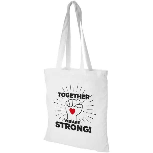 Peru 180 g/m² cotton tote bag - Unbranded White