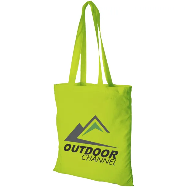 Peru 180 g/m² cotton tote bag Lime