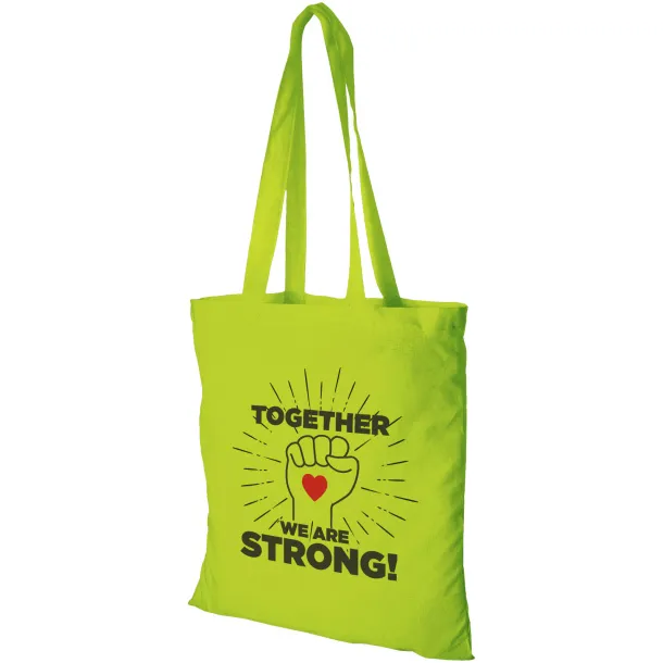 Peru 180 g/m² cotton tote bag Lime